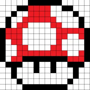 Champignon Mario Pixel Art 31 Idees Et Designs Pour Vous Inspirer En Images