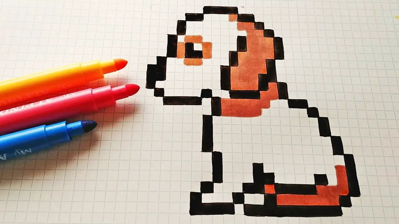 chien pixel art +31 Idées et designs pour vous inspirer en images