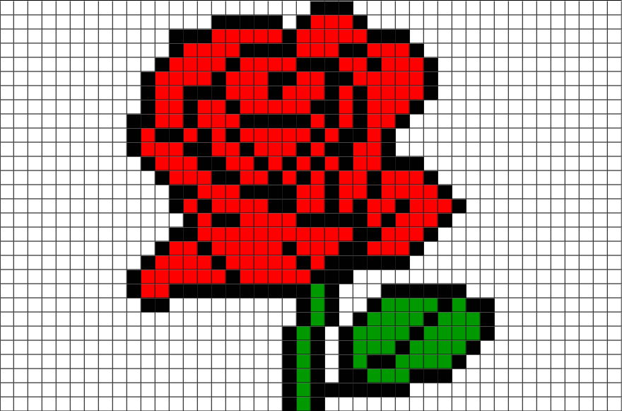 Meilleures photos flower pixel art.