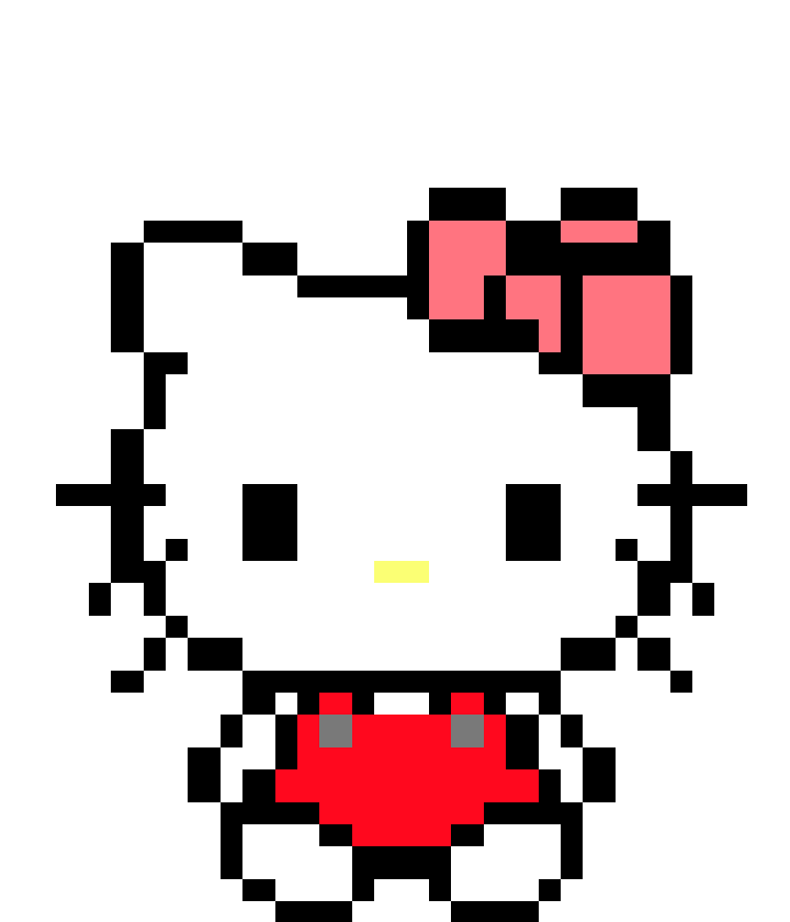 Pixel Art Hello Kitty And Friends