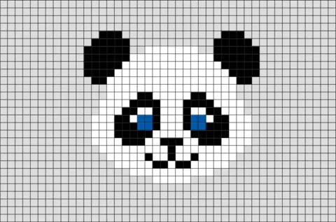 Idees Tendances Dessin Pixel Art Facile Panda Bethwyns Project Images