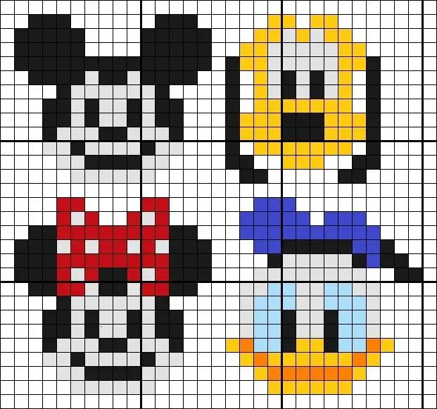 pixel art disney mickey : +31 Idées et designs pour vous inspirer en images