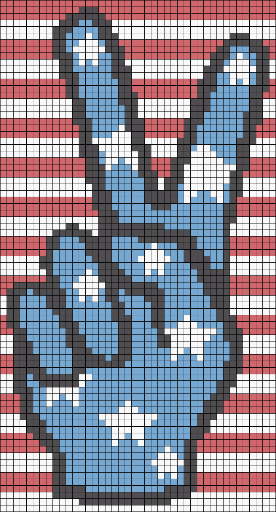 anime pixel art grid