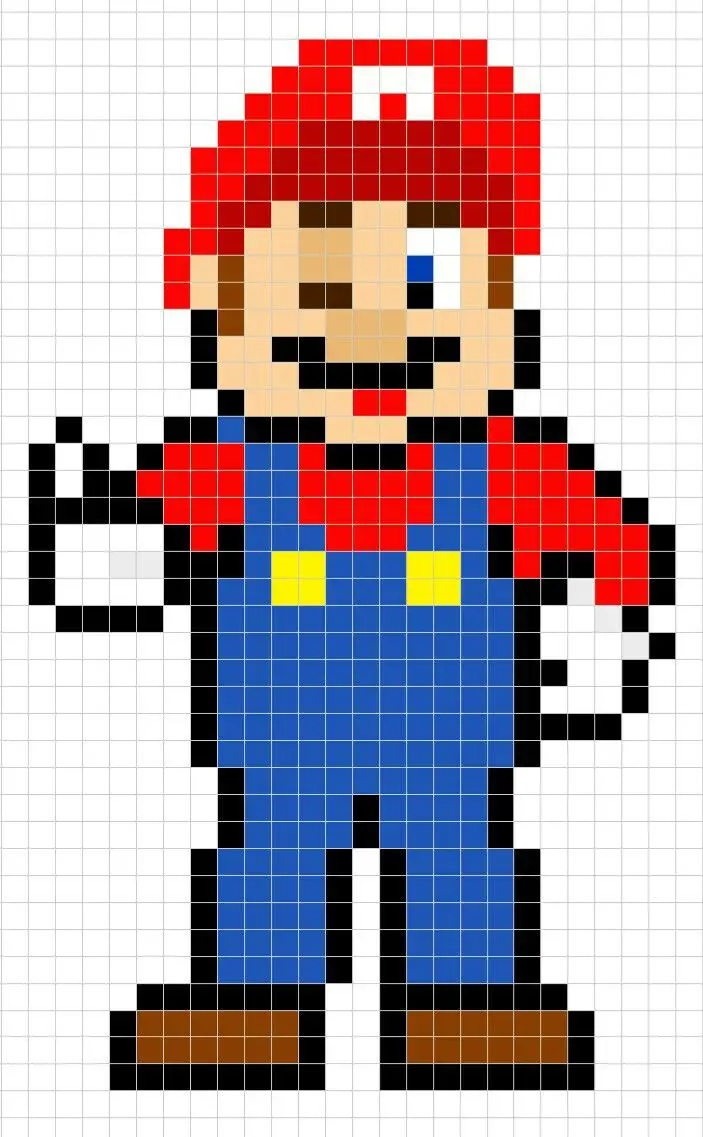 Super Mario Pixel Explorations Mario Pixel Tattoo Pixel Art - Reverasite
