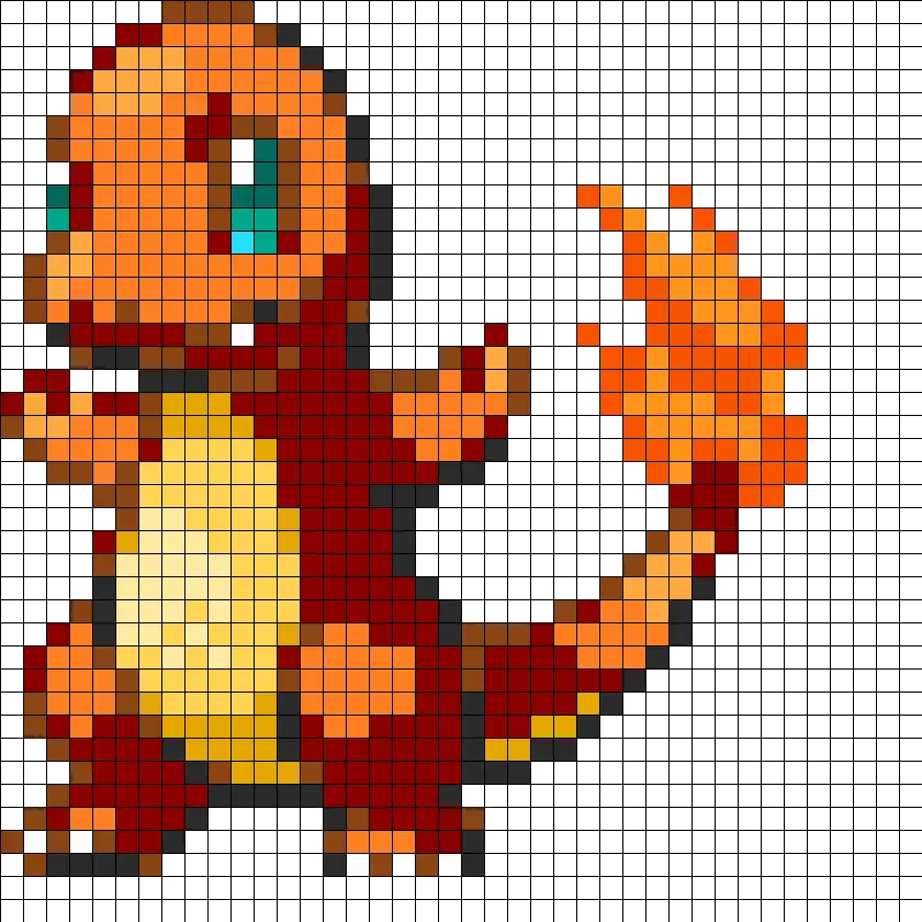 pixel art pokemon facile et petit : +31 Idées et designs pour vous