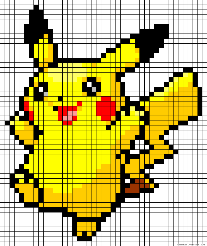 25 Pikachu Pixel Art Pokemon Coloriage Pixel Art Pixel Art Images