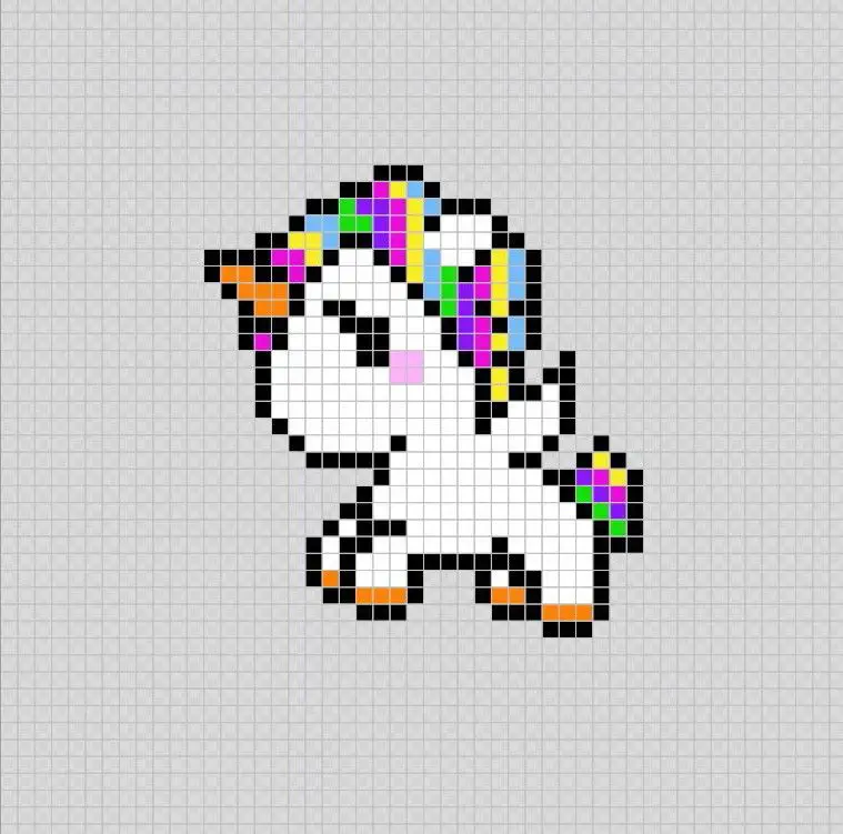 pixel art unicorn : +31 Idées et designs pour vous inspirer en images