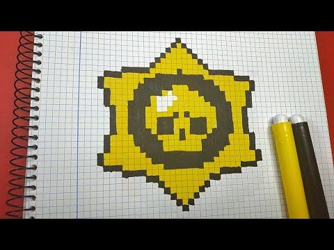Star Pixel Art 31 Idees Et Designs Pour Vous Inspirer En Images - personnages de brawl star en pixels