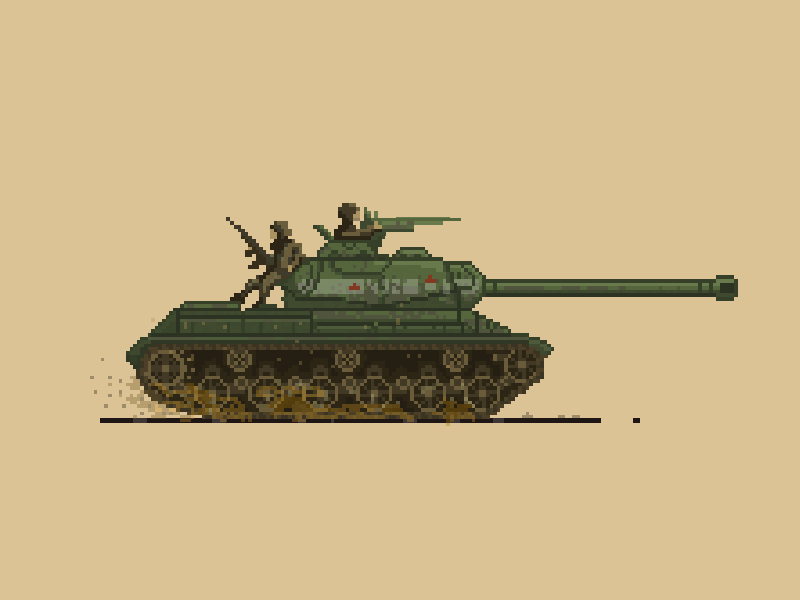 Tank Pixel Art Gif