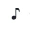 emoji de note de musique unique