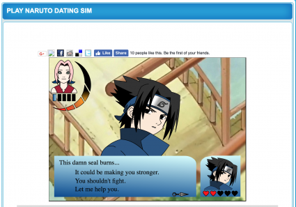Site Web de Naruto Dating Sim